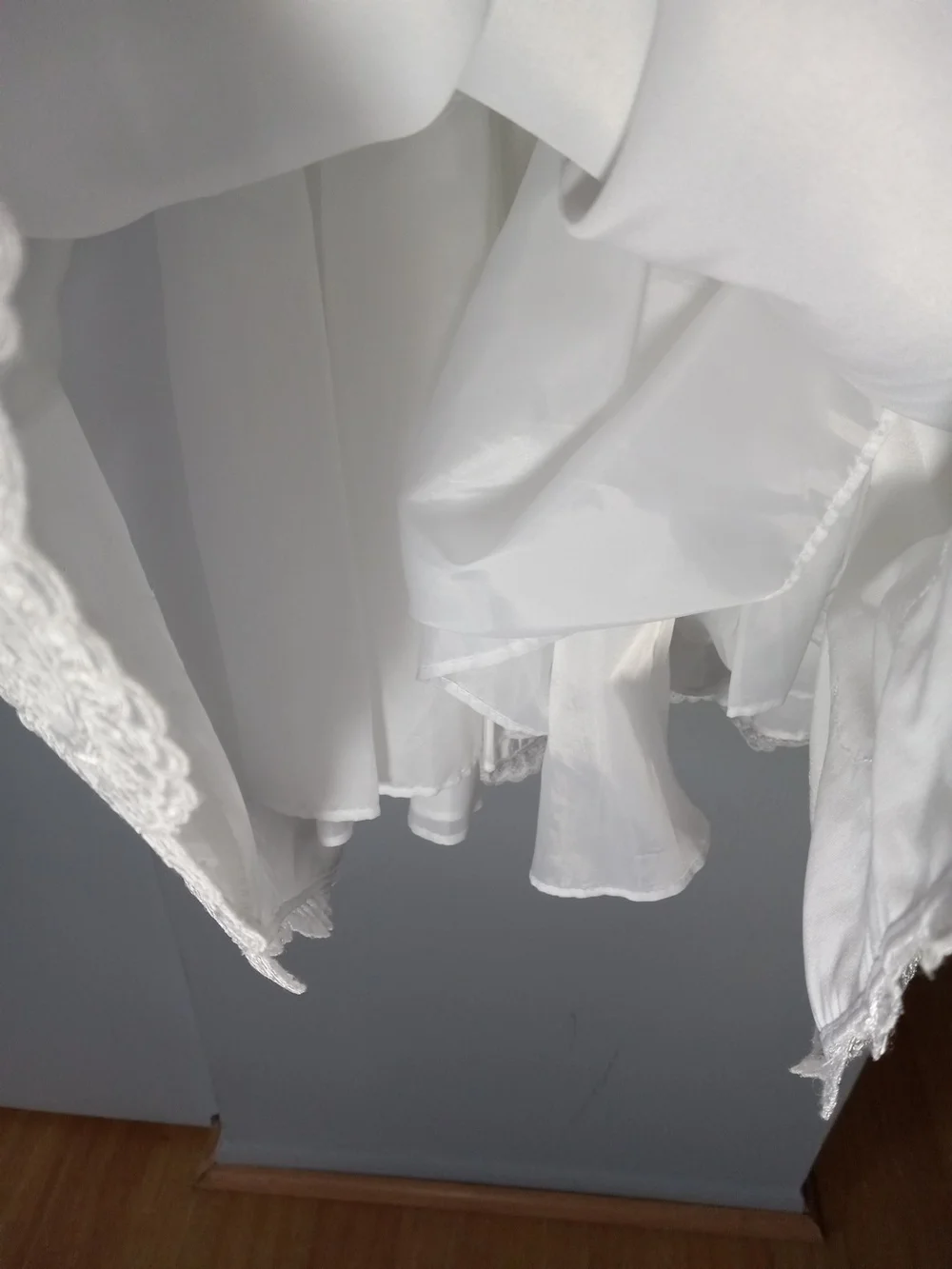 Bonnie Jean Wedding Flower Girl Or Communion White Satin Girls' Dress Size 7 - Picture 7 of 10